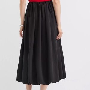 NWT LOFT petite crepe bubble midi skirt